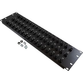 NavePoint 3U (5.25") 19 Inch Panel with 48 Cat6 Couplers