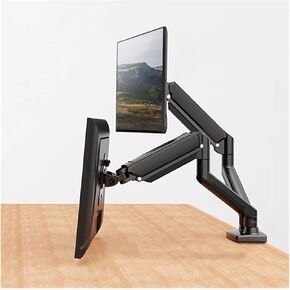 Monitor Arm Screen for 2 Screens Desktop Mounting Bracket with 2 Arms for 13" - 32" 2-8kg Monitors Support 360° Adjustment