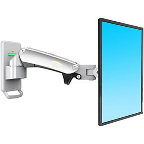 17-27 inch Gas Spring Full Motion TV Wall Mount LCD LED Monitor Stand Aluminum Arm Bracket F120(Silver Grey)