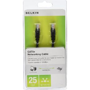 Belkin 25' CAT5E Patch- Black