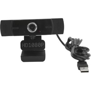 A45 1080P HD Webcam USB Plug and Play Camera for Online Conference Learning Live, Black