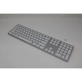 Matias The Wireless USB-C Keyboard - Full-Size Scissor Switch Keyboard with Rechargeable Battery and USB-C Nano Receiver - Suitable for High Security Environments