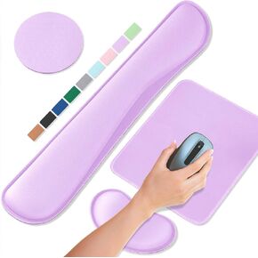 Office Ergonomic Memory Foam Computer Mouse and Keyboard Wrist Rest pad Support Carpal Tunnel, Wrist Rest for Keyboard and Mouse, Wrist Support Set
