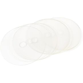ARTIBETTER 30 Pcs Clear Painting Transparent Round Discs for Decor Handmade Ornament Crafting for Art Projects and Party Decorations