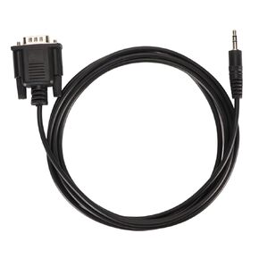 Keenso DB9 to DC3.5mm RS232 Serial Cable Durable PVC Stable Data Transfer for Various Devices 1.8m
