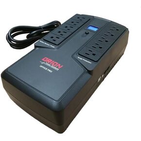 Orion 550VA/330W TAA TAA UPS BATERATION PRESTERTOR و SURGE PROTECTOR ، UPS/TOUCH LCD شاشة ، تصميم مسطح/جدار ، منفذ COMM USB ، 37 شهرًا ضمانًا