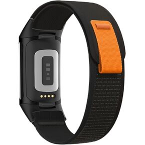 Trail Loop Nylon متوافق مع Fitbit Charge 6 /Fitbit Charge 5 نطاقات للنساء ، والرياضة الناعمة القابلة للتعديل في الاستبدال معصم الشحن 6/5 ساعة