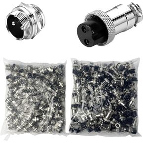 100Sets GX20 8 Pin Aviation Connector Panel Mount Circular Metal Adapter Male Female Plug Socket (8P)