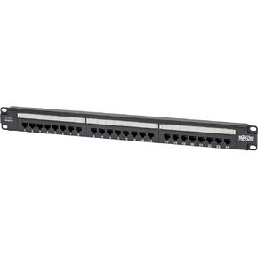 Tripp Lite Series 24-Port Patch Panel 1U Mount ، CAT6 RJ45 Ethernet ، 4PPOE/4 POE ++ متوافق ، 110/KRONE ، 568A/B إنهاء ، TAA متوافق ، أبيض ، ضمان مصنّع مدى الحياة (N252-P24-WH)