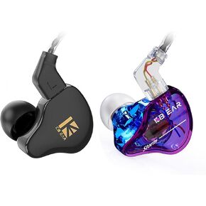 YINYOO KBEAR KS1 HiFi Crystal Clear Sound Earphones Monitor Headphones +KBEAR Storm in Ear Monitor Earphones for Singers Drummers Musicians