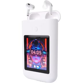 Wireless Earbuds Bluetooth 5.3 Headphones,Long Playtime Ear Buds with Mic Waterproof in Ear Earphones Charging Case with Multi Functions LED Full Color Touch Screen for Android iOS Phones Sport,Black