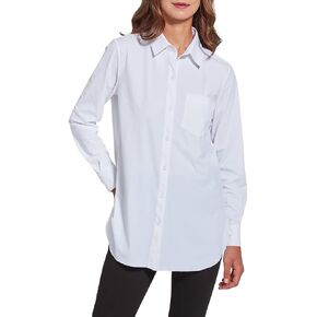 Lysse Schiffer Stretch Microfiber Button Down Shadow Grey XL in Kuwait