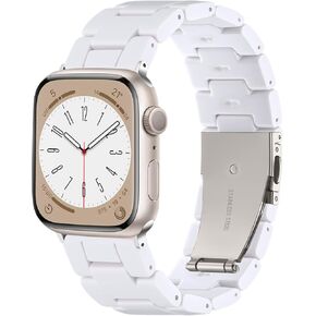 شريط راتنج Lerobo متوافق مع نطاقات Apple Watch 38mm 40mm 41mm 42mm 44mm 45mm 46mm 49mm للنساء ، حزام بديل خفيف الوزن لسلسلة Iwatch Series 10 9 8 7 5 4 3 2 SE Ultra