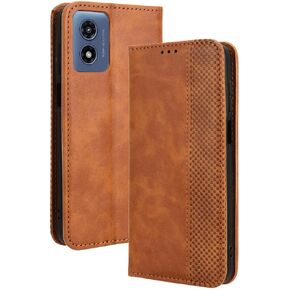for RAZ Memory Cell Phone 2024 Case, Magnetic Wallet with Credit Card Holder Kickstand Protection Flip Folio Leather Wallet Case Cover for RAZ Memory Cell Phone (2024 6.5") -red