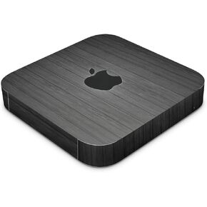 Skin Compatible with Apple Mac Mini M2 Pro (2023) - Black Wood - Premium 3M Vinyl Protective Wrap Decal Cover - Easy to Apply | Crafted in The USA by MightySkins