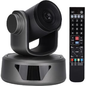 Keenso Portable 1080p HD Fixed Focus Cam Webcam with 105 Degree Viewing Angle for Conference Calls Remote Control USB2.0 HD Camera for WindowsLinuxOS X (US Plug)