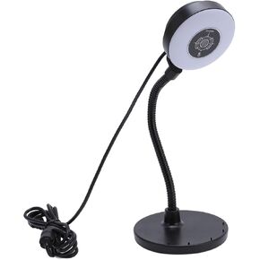 USB Computer Cam Built in Mic AF Touch Control Auto Focus, with Fill Light and Bendable Rod, 5MP ABS Webcam for PC Laptop for Online Chatting, Home Studio, Podcasting, Gaming