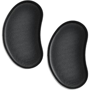 2 PCS Mouse Wrist Rest Ergonomic Memory Foam Mouse Wrist Rest Slow Rebound Support Cushion Hand and Arm Pain Relief Easy Typing for Gaming Computer Laptop Office (Black)