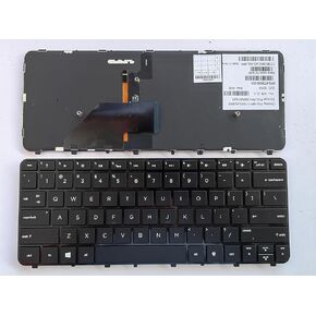 Laptop Replacement Keyboard US for HP Folio 13-1000 13-2000 13-1015TU 13-1003xx 13-1020 13-1000eo 13-1000ea 13-1000el 13-1000en 13-1000e with Frame,Backlit,No TrackPoint