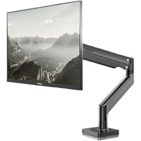 G40 Gas Spring Arm 22-40 Inch Screen Desktop Monitor Stand 360 Degree Rotation 3-15 Kg Monitor Mounting Arm(Black)