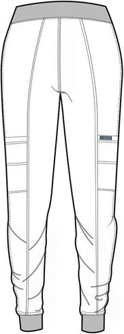 Med Couture Women's Peaches Collection Seamed Jogger Scrub Pant, Gelato, Large Tall in Saudi Arabia