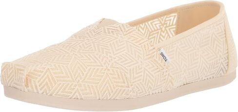 TOMS Womens Alpargata Slip On Flats Casual - Beige in Kuwait