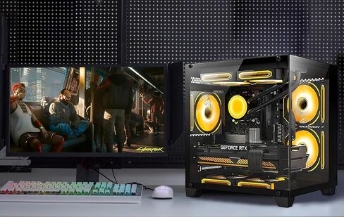 Panorama Gaming PC سطح مكتب - AMD Ryzen 7 5700x 3.4 GHz ، RTX 4070 Super 12G ، 32GB DDR4 RAM 3200 ، 1TB M.2 PCIE SSD + 2TB SATA SSD ، Windows 11 Pro 64 Bit Desktop Computer ، White in Kuwait