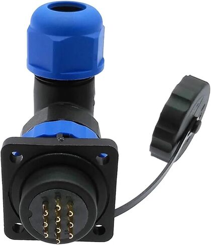 SP20 90 Degree Elbow Water.Proof Connector 2/3/4/5/6/7/8/9/10/12/14Pin IP68 Flange Outlet Angle connectors(4 pin) in Kuwait