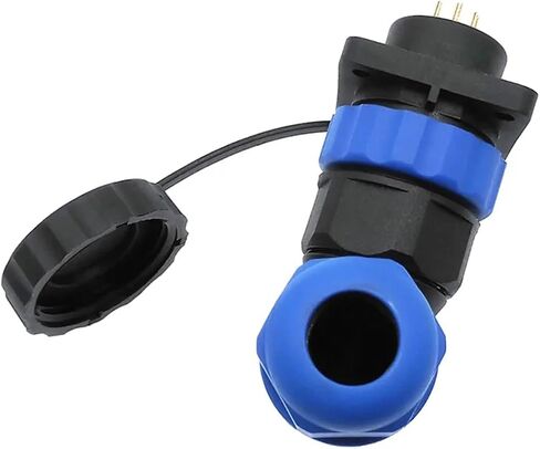 SP20 90 Degree Elbow Water.Proof Connector 2/3/4/5/6/7/8/9/10/12/14Pin IP68 Flange Outlet Angle connectors(4 pin) in Kuwait