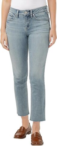 Silver Jeans Co. Women's Suki Mid Rise Curvy Fit Skinny Crop Jeans in Saudi Arabia