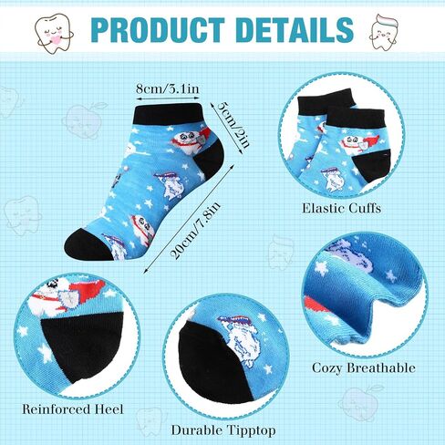 Chuarry 24 Pairs Novelty Nurse Socks for Medical Assistants Nurse Appreciation Gifts for Women Cute Occupation Medical Ankle Socks for Nurses Doctor Hospital Workers, 8 Styles, Multicolor, 6-12 in Saudi Arabia
