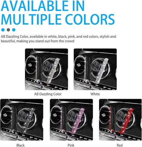 حامل هاتف Bling Car ، Crystal Rhinestone Mini Mini Dash Air Vation Hound ، 360 ° Diamond Dashield Windshield Smarthield Smart ، Universal Automotive Accessories (Pink) in Kuwait