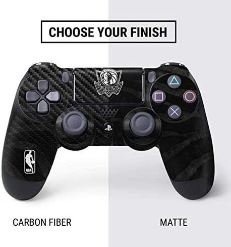 Skinit Decal Gaming Skin Compatible with PS4 Controller - Officially Licensed NBA Dallas Mavericks Black Animal Print Design in Saudi Arabia
