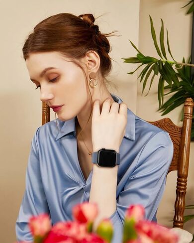 فرقة سيليكون رياضية متوفرة مع فرق Apple Watch 40mm 38mm 41mm 42mm 44mm 45mm 46mm 49mm نساء الرجال ، حزام رياضة ناعم للماء لـ Iwatch Bands Series 10 9 8 7 6 5 4 3 2 1 SE Ultra in Kuwait