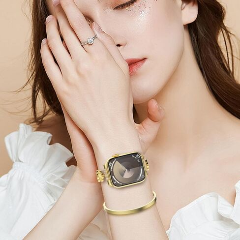 YMHML Lucky Clover Band متوافق مع فرق Watch Wath For Women 40mm 41mm 42mm 44mm 45mm 46mm 49mm 38mm ، سوار قابل للتعديل ، حزام معدني مجوهرات متآكلة لسلسلة IWatch 10 9 8 7 6 5 4 3 Se Ultra in Saudi Arabia