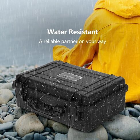 علبة صلبة مقاومة للماء Costway ، صندوق جاف صغير متعدد الأغراض الكاميرا الصغيرة مع إدراج قابلة للتخصيص DIY ، IP66 مقاوم للصدمات مقاوم للصدمات ، حالة وقائية محمولة للإلكترونيات ، الطائرات بدون طيار ، أسود ، أسود in Kuwait