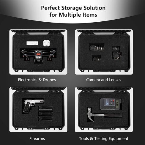 COSTWAY 22" Waterproof Hard Case, Multi-Purpose Small Camera Dry Box in Saudi Arabia