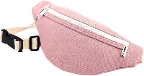 amokk Canvas Fanny Pack for Kids Crossbody Waist Bag for Unisex Toddler Boys Girls (Light Denim) in Kuwait