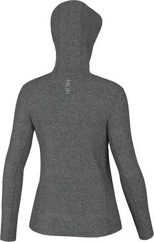 HUK Women's Coldfront Heather Hoodie, Performance Fishing Sweatshirt in Saudi Arabia