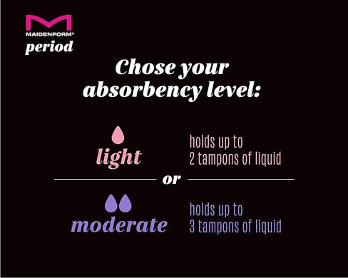Maidenform Women's Moderate Absorbency Period Bikini Panties, Built-in Liner, Odor Guard, 3-Pack in Saudi Arabia