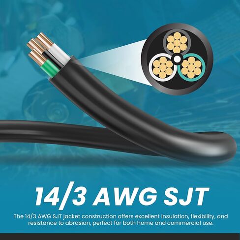 Ironbox Electric - سلك الطاقة الثقيل إلى C19 - تم تقييمه لـ 15A/250V ، 12/3 AWG SJT سترة - كابل طاقة متين للخوادم ، PDU ، معدات تكنولوجيا المعلومات - مثالية لمراكز البيانات والمكاتب (6 أقدام ، مصبوب) in Saudi Arabia