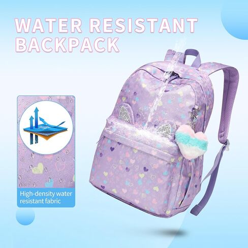 Caran·Y Kid Backpack Girl and Boy Lightweight, Spacious, Waterproof School Classic Bag Large Size Light Weight Have Gift Package Aqua Blue Suitable For Ages 6+ And Above in Saudi Arabia