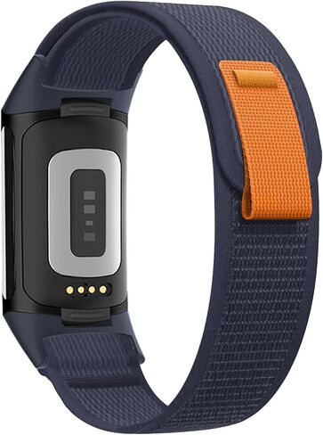 Trail Loop Nylon Compatible with Fitbit Charge 6 /Fitbit Charge 5 Bands for Women Men, Sport Soft Adjustable Breathable Strap Replacement Wristband for Charge 6/5 Watch in Saudi Arabia
