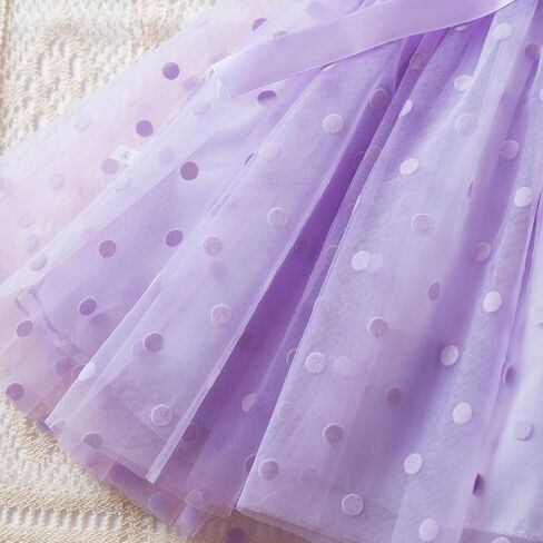 TTYAOVO Toddler Baby Dress Polka Dot Birthday Princess Casual Dresses Size 100(3 Years, 1988 Black) in Saudi Arabia