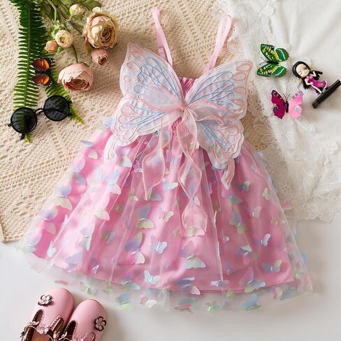 TTYAOVO Toddler Baby Dress Polka Dot Birthday Princess Casual Dresses Size 100(3 Years, 1988 Black) in Saudi Arabia