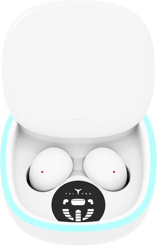 براعم الأذن للنوم ، سماعات أذن لاسلكية حقيقية ، 2025 Ultra-Mini Bluetooth 5.4 سماعات الأذن للنوم الجانبي ، Hi-Fi Stereo 3D Bass Lovehers Headphones Bluetooth مريحة أسود غير مرئي in Kuwait