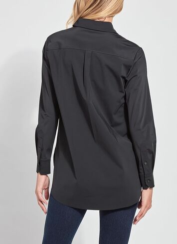 Lysse Schiffer Stretch Microfiber Button Down Shadow Grey XL in Kuwait