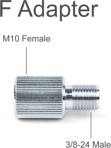 F Adapter- M10-1.5P Female to 3/8-24 Male Adapter for Flexible and Multi-Purpose use. 100% Made in Taiwan. in Kuwait