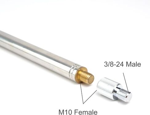 F Adapter- M10-1.5P Female to 3/8-24 Male Adapter for Flexible and Multi-Purpose use. 100% Made in Taiwan. in Kuwait