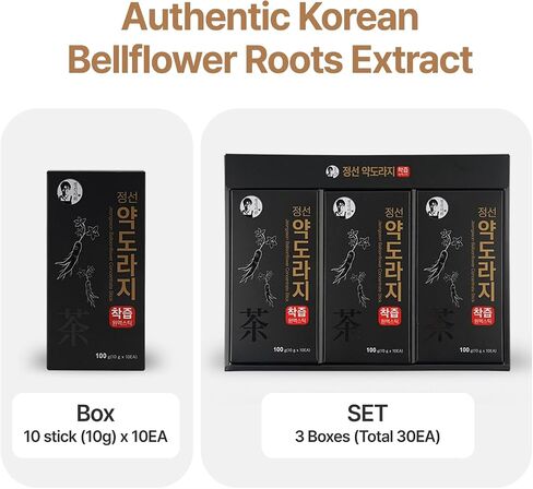Bellflower Roots Extract & Red Ginseng Concentrate Liquid Syrup, Doraji Herb Supplement 300g (10g x 30EA) in Saudi Arabia